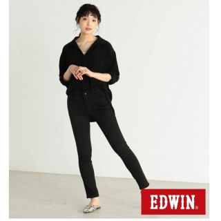 エドウィン(EDWIN)の10月末までのお値下げ　EDWIN BLACKスキニー　ハタラクロ　Sサイズ(デニム/ジーンズ)