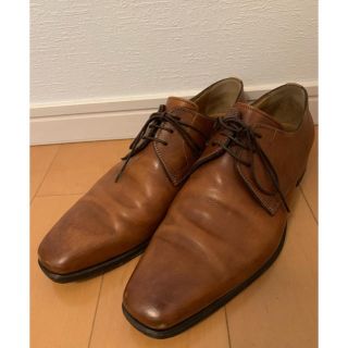 サントーニ(Santoni)のサントーニ ブラウン ドレスシューズ イタリア製 サイズ25.5cm(ドレス/ビジネス)