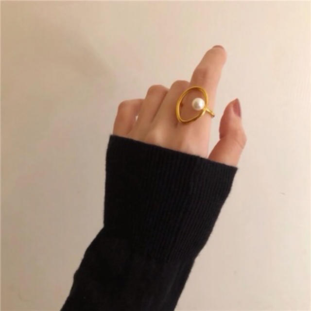 【ラスト1点】パール付きリング　Perl ring レディースのアクセサリー(リング(指輪))の商品写真