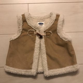 オールドネイビー(Old Navy)のOLD NAVY モコモコベスト　70cm(カーディガン/ボレロ)