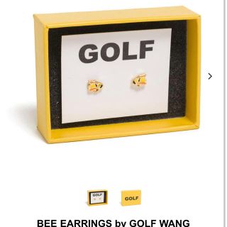 シュプリーム(Supreme)のBEE EARRINGS by GOLF WANG ピアス　ゴルフワン(ピアス(両耳用))