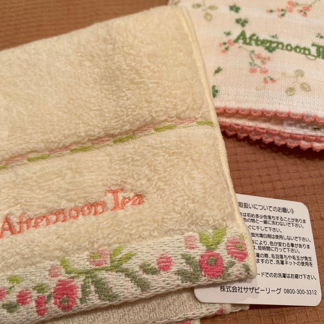 AfternoonTea(アフタヌーンティー)の新品アフタヌーンティータオルハンカチ2枚組(厚手生地入り) レディースのファッション小物(ハンカチ)の商品写真