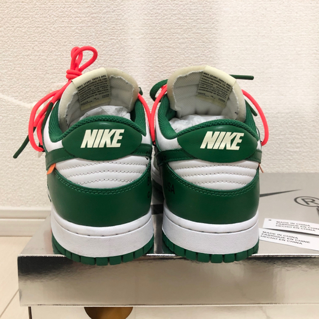 NIKE(ナイキ)のNIKE DUNK LOW LTHR / OW OFF-WHITE GREEN メンズの靴/シューズ(スニーカー)の商品写真