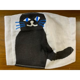 ソウソウ(SOU・SOU)のねこ sousou てぬぐい生地使用 立体マスクカバー(その他)