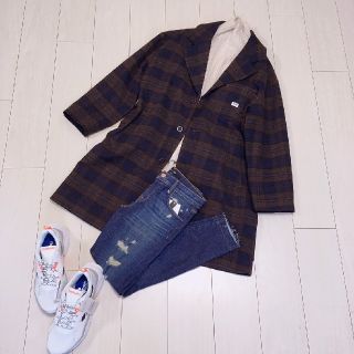 Lee - 美品♡リーLeeチェックチェスターコートの通販 by fcl's shop