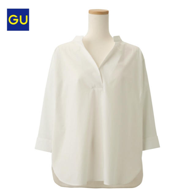 GU(ジーユー)の【未使用品】GU オーバーサイズスキッパーシャツ レディースのトップス(シャツ/ブラウス(長袖/七分))の商品写真