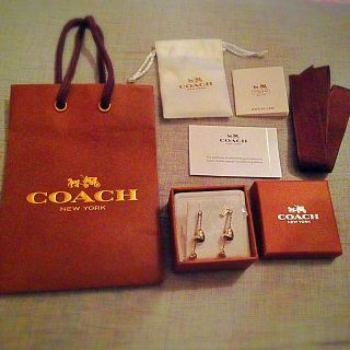 コーチ(COACH)のCOACH☆シルバー925ハートピアス(ピアス)