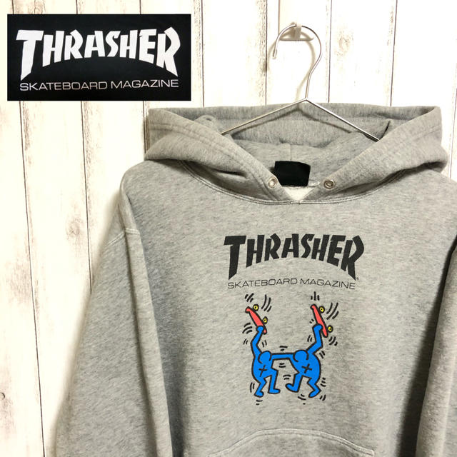 THRASHER(スラッシャー)のTHRASHER パーカー/ロゴ入り/プリント/グレー メンズのトップス(パーカー)の商品写真