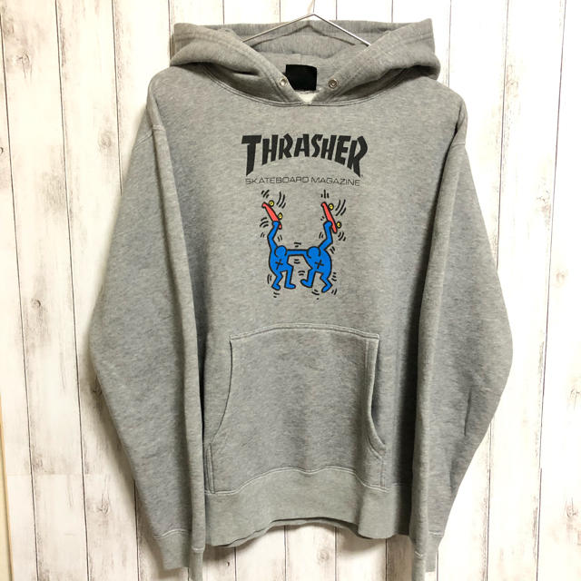 THRASHER(スラッシャー)のTHRASHER パーカー/ロゴ入り/プリント/グレー メンズのトップス(パーカー)の商品写真