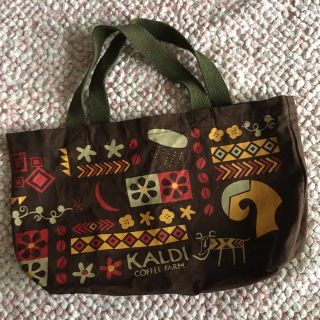 カルディ(KALDI)のお散歩バック(秋冬柄)(トートバッグ)