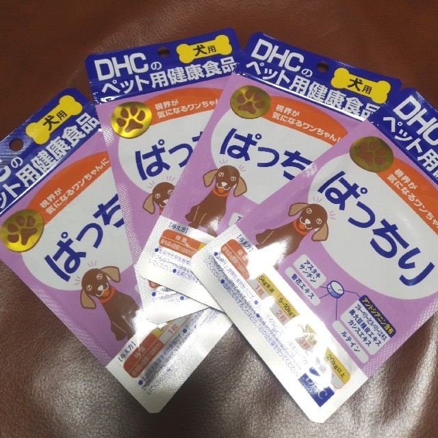 DHC(ディーエイチシー)のDHC 犬用サプリ ぱっちり（60粒） 新品 4個セット その他のペット用品(犬)の商品写真