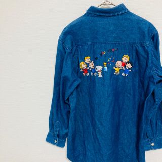 ピーナッツ(PEANUTS)のピーナッツ　古着　刺繍(シャツ)