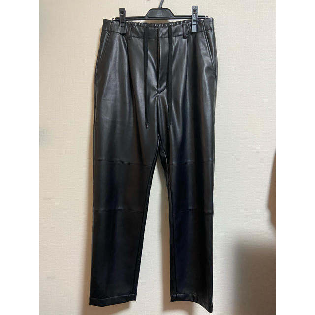 stein 19AW FAKE LEATHER TROUSERS stein 19AW FAKE LEATHER TROUSERS