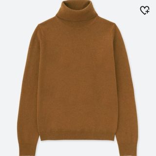 ユニクロ(UNIQLO)のカシミヤニット キャメル(ニット/セーター)