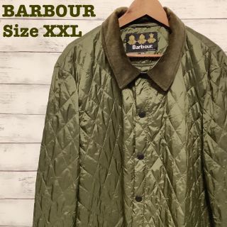 バーブァー(Barbour)のBARBOUR キルティングジャケット　コート　オリーブ　カーキ　ビッグサイズ(ナイロンジャケット)