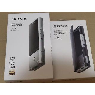 美品 SONY WALKMAN NW-ZX100 純正ケースセット(ポータブルプレーヤー)