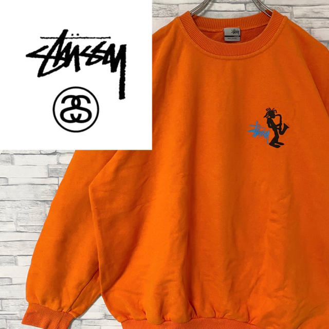 【USA製☆希少カラー】90s OLD STUSSY　シャドーマン スウェット