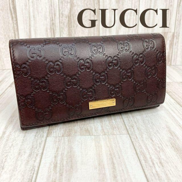 Gucci(グッチ)のそらっちまま様専用　グッチ  二つ折り長財布 グッチシマ 244946 レディースのファッション小物(財布)の商品写真