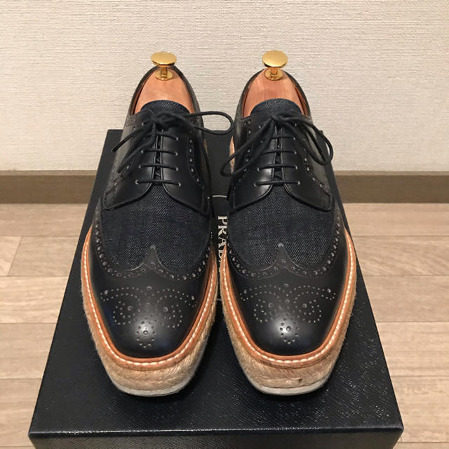 prada 14ss エスパドリーユ　デニム  ネイビー  5.5 1