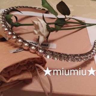 ミュウミュウ クリスタル カチューシャの通販 9点 | miumiuの 