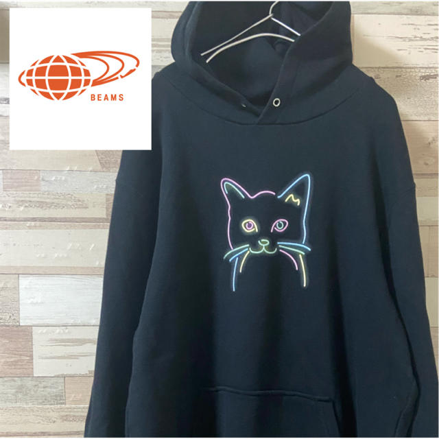 【希少XL】BEAMSビームス NEKOCHANパーカー 猫 NIRVANA