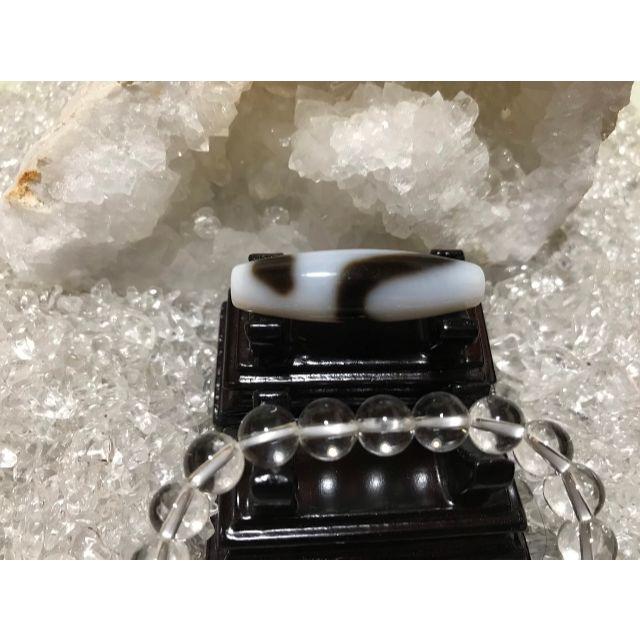 ☆希少☆ 白 白蛇天珠 8㎜水晶玉 天珠ブレスレット 熱い販売 10290円