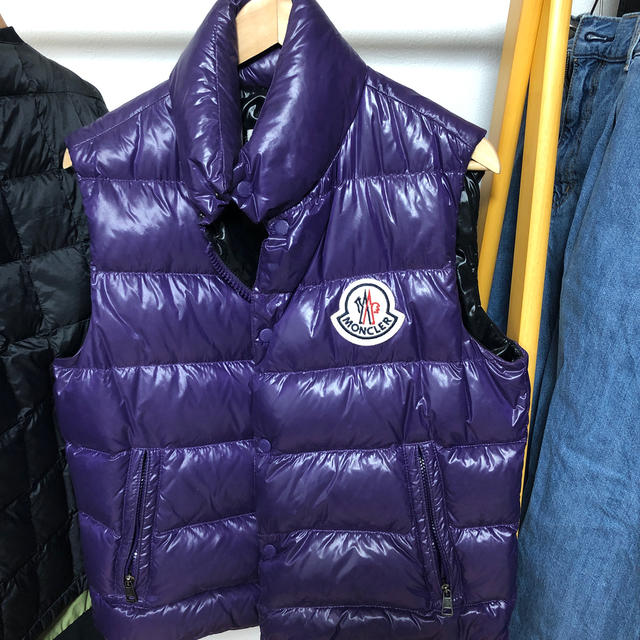 MONCLER ダウンベスト 紫 パープル