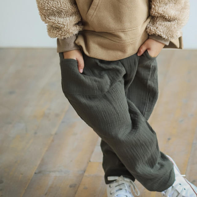 ZARA KIDS(ザラキッズ)のサルエル風　リラックスパンツ　110 キッズ/ベビー/マタニティのキッズ服男の子用(90cm~)(パンツ/スパッツ)の商品写真