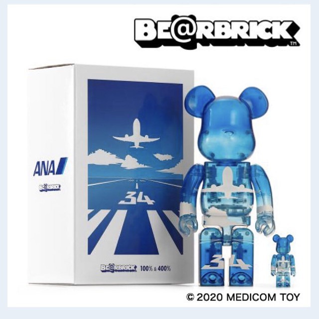 BE@RBRICK for ANA ブルースカイ 100％ ＆ 400％ ３体