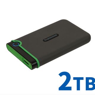 トランセンド(Transcend)の【新品未開封】Transcend ポータブルハードディスク 2TB HDD(PC周辺機器)