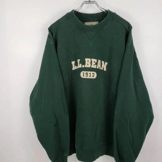 エルエルビーン(L.L.Bean)の限定値下げ 古着 90s エルエルビーン 刺繍 スウェット グリーン(スウェット)