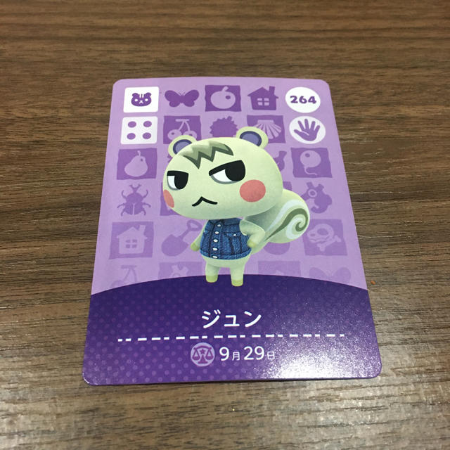 どうぶつの森　amiibo カード　ジュン　おまけ付