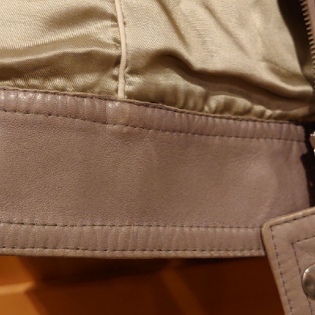 完売：EMMETI ラムナッパ 中綿入り シングルライダースジャケット メンズのジャケット/アウター(ライダースジャケット)の商品写真