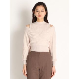 リリーブラウン(Lily Brown)のlily brown 新品 レイヤードオフショルニット(ニット/セーター)