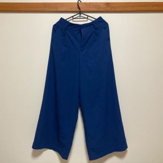 グローブ(grove)の【grove】L レディース  ボトムス　ワイドパンツ　ブルー　(カジュアルパンツ)