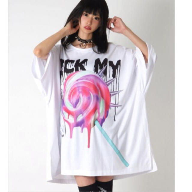 MILKBOY(ミルクボーイ)のTRAVAS TOKYO Dirty lollipop super big t メンズのトップス(Tシャツ/カットソー(半袖/袖なし))の商品写真