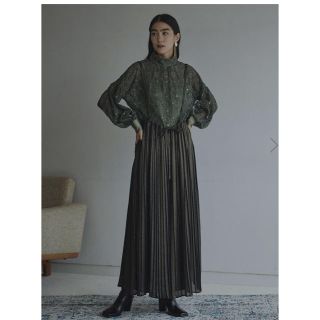 アメリヴィンテージ(Ameri VINTAGE)のアメリヴィンテージ LAME PLEATS SUSPENDER PANTS(サロペット/オーバーオール)