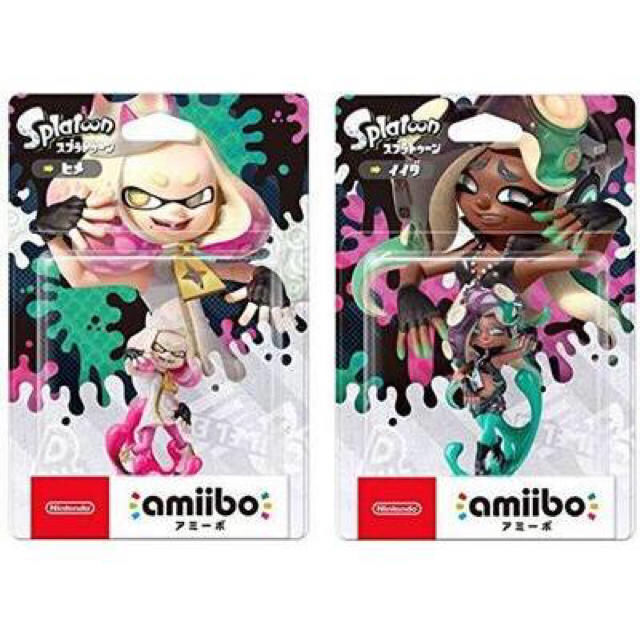 amiibo★アミーボ★ヒメ＆イイダ★２体セット★未開封＋ポストカード