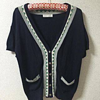 ジーナシス(JEANASIS)のJEANASIS半袖カーディガン(カーディガン)