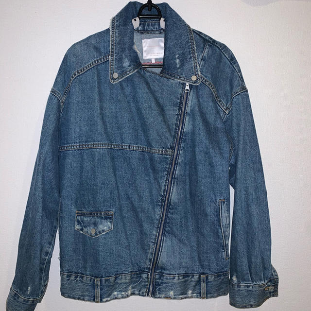 ZARA - ザラ デニムジャケット バックプリントの通販 by g6 ZARA - ザラ デニムジャケット バックプリントの通販 by g6