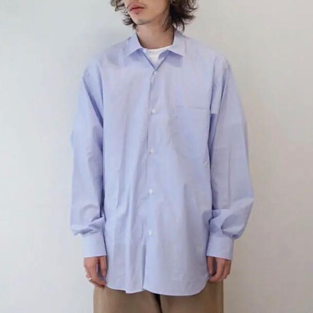 2020aw comoli ポプリンシャツ 2 コモリシャツ sax shirt www ...