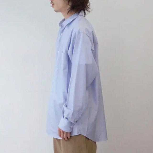 COMOLI - 2020aw comoli ポプリンシャツ 2 コモリシャツ sax shirtの ...