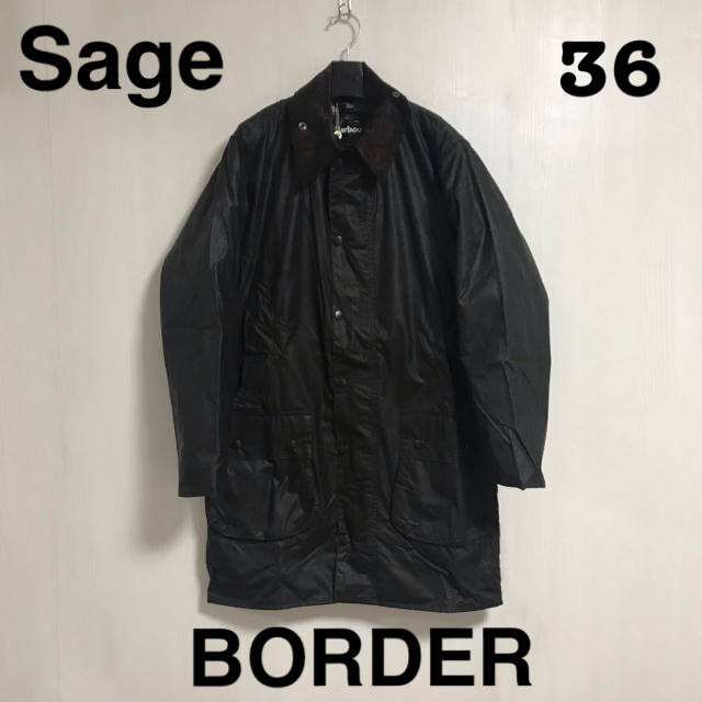 新品 Barbour Border Sage 36 ボーダー バブアー