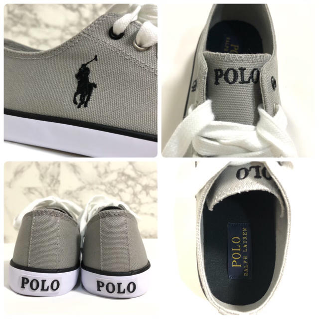 POLO RALPH LAUREN(ポロラルフローレン)の23.5cm【新品】ポロラルフローレン レディース スニーカー キャンバス ロゴ レディースの靴/シューズ(スニーカー)の商品写真