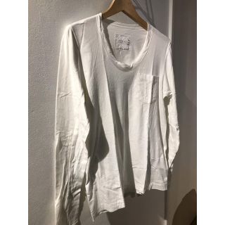 サカイ(sacai)の美品！sacai サカイ　ロンT ホワイト　2サイズ　メンズ(Tシャツ/カットソー(七分/長袖))