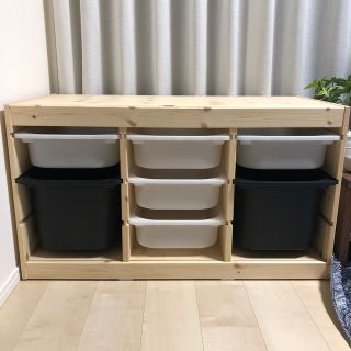 イケア(IKEA)のIKEA イケア　トロファスト　子供部屋　収納　ラック　無印良品　ニトリ　パイン(収納/チェスト)