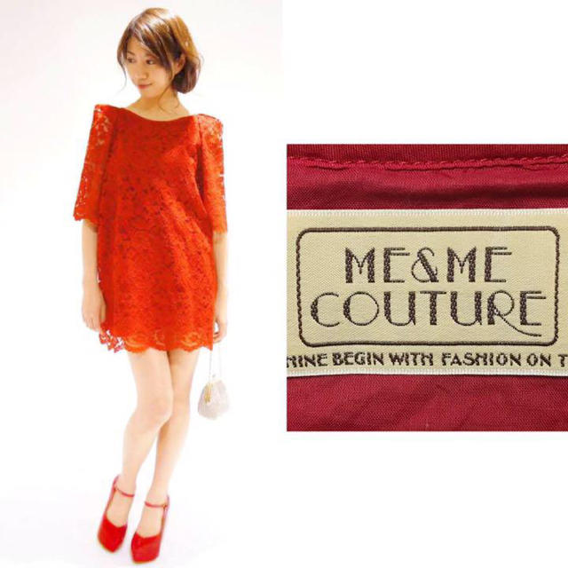 deicy me(デイシーミー)のme&me couture レース　ワンピース　黒　ブラック レディースのワンピース(ミニワンピース)の商品写真