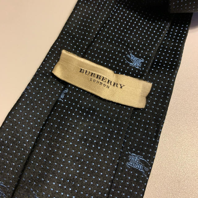 BURBERRY(バーバリー)のBURBERRY LONDON ネクタイ ブラック ブルー 黒 青 メンズのファッション小物(ネクタイ)の商品写真