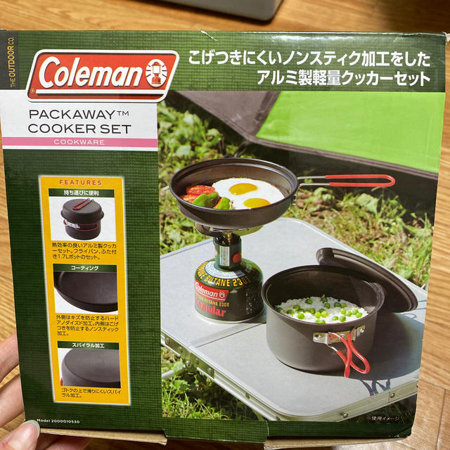 Coleman(コールマン)のColeman パックアウェイ　クッカーセット インテリア/住まい/日用品のキッチン/食器(鍋/フライパン)の商品写真