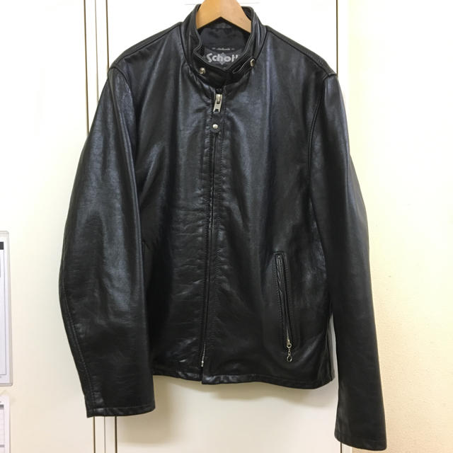 SCHOTT VINTAGE CAFE RACER LEATHER JACKET